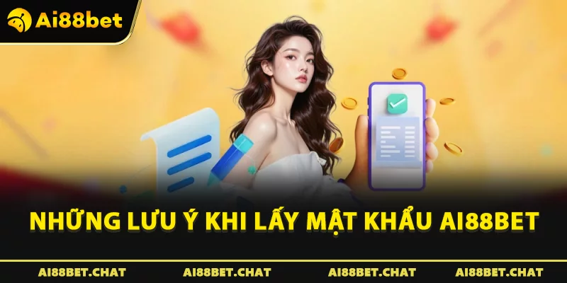 Những lưu ý khi lấy mật khẩu Ai88bet 